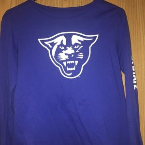 GEORGIA STATE blue long sleeved tee